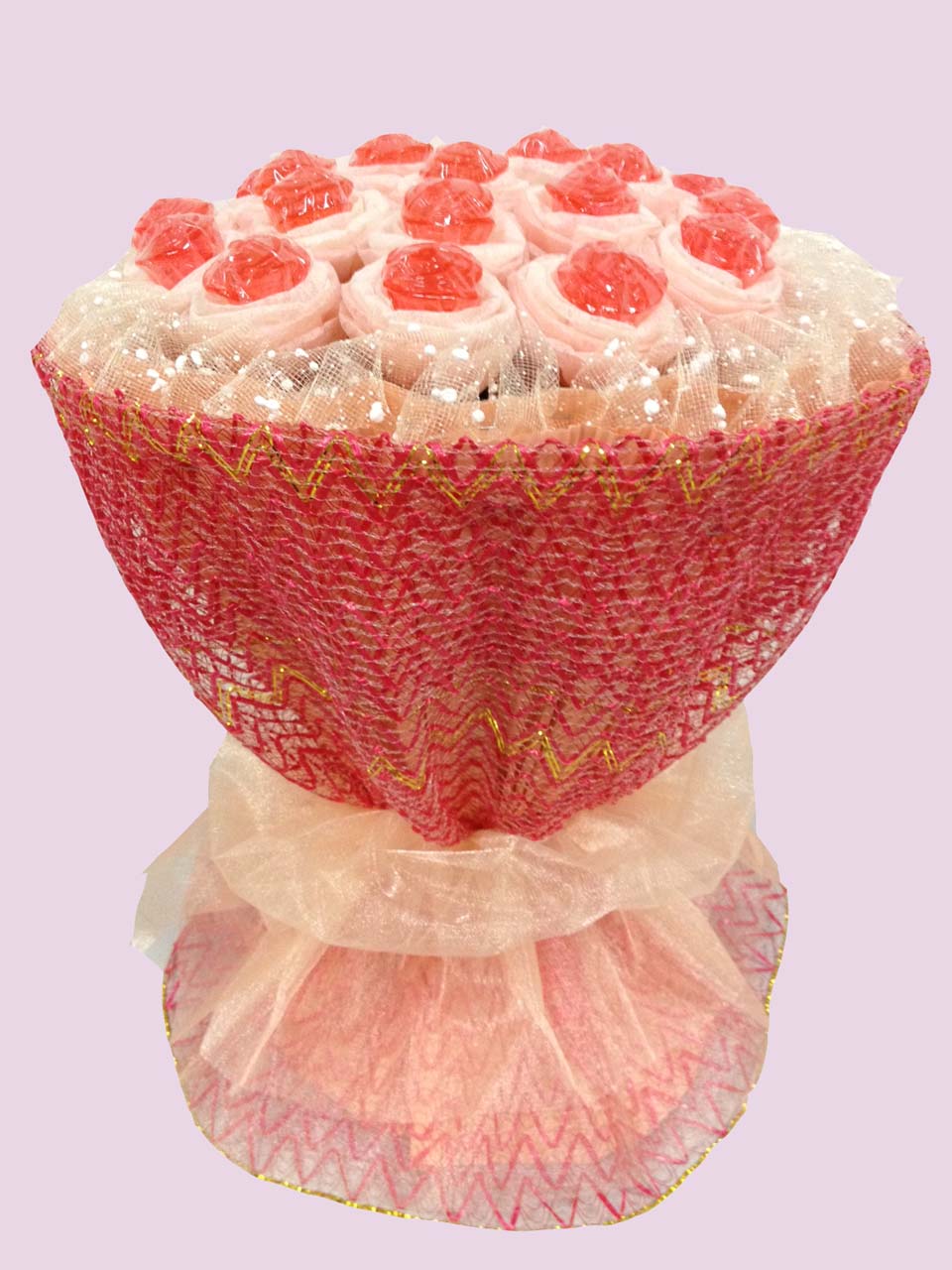 LED玫瑰花束发光棒棒糖-红光