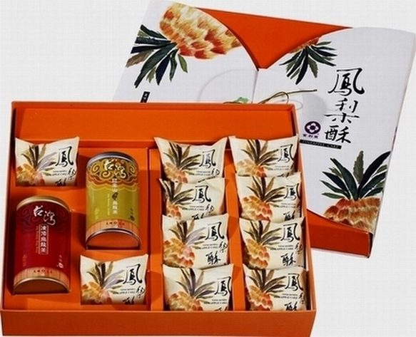凤梨酥+茶叶礼盒-168元/盒