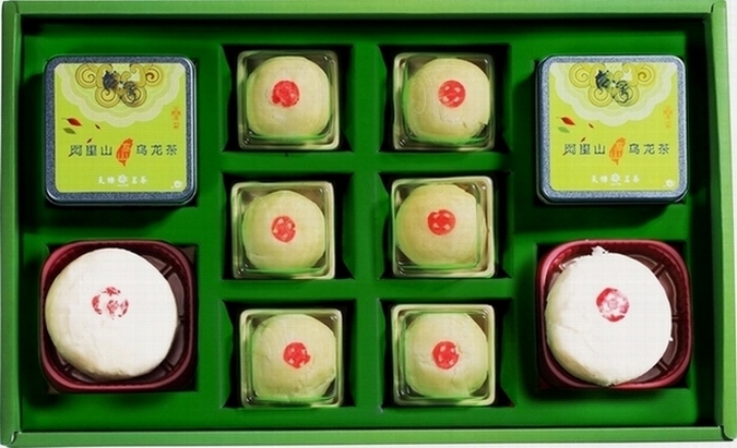 绿豆凸+茶叶礼盒-208元/盒