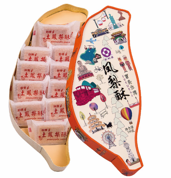 FLF8805  小臺灣島形鳳梨酥禮盒（68元/盒）